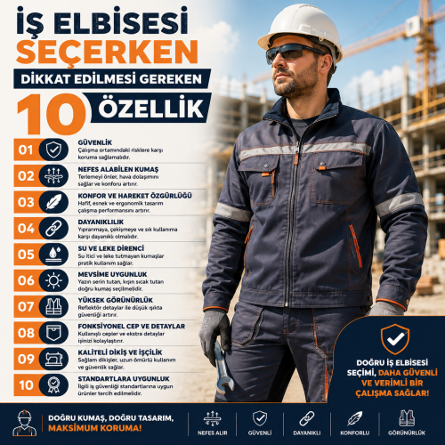 İş Elbisesi Seçerken Dikkat Edilmesi Gereken 10 Özellik
