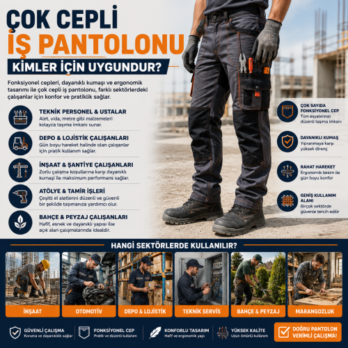 Çok Cepli İş Pantolonu Kimler İçin Uygundur?
