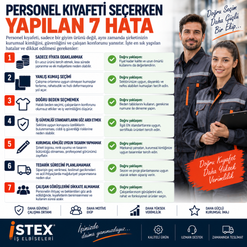 Personel Kıyafeti Seçerken Yapılan 7 Hata