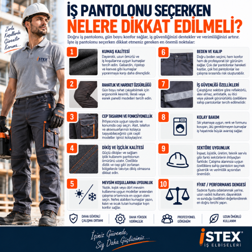 İş Pantolonu Seçerken Nelere Dikkat Edilmeli?