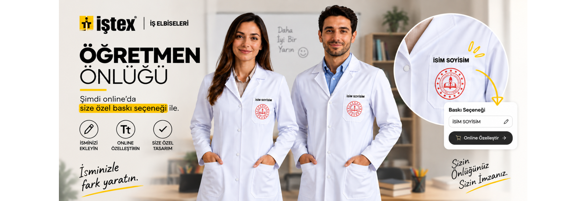 Baskılı önlük