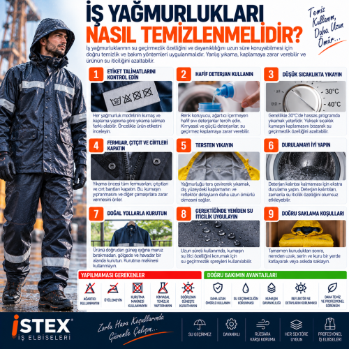 İş Yağmurlukları Nasıl Temizlenmelidir?