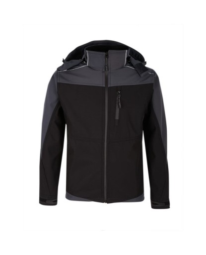 SOFTSHELL İKİ RENKLİ KAPŞONLU MONT