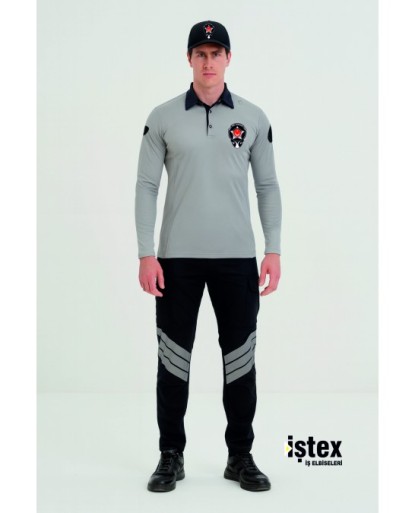 Özel Güvenlik Polo Tişört Uzun Kollu