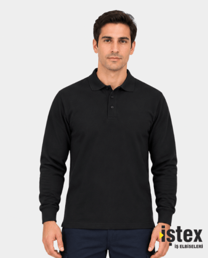 İKİ İPLİK POLO YAKA SWEATSHIRT