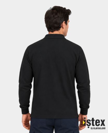 İKİ İPLİK POLO YAKA SWEATSHIRT
